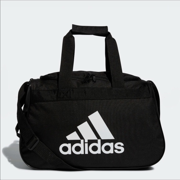 NWT Adidas Black Gym/ DUFFEL BAG SMALL - Picture 1 of 8